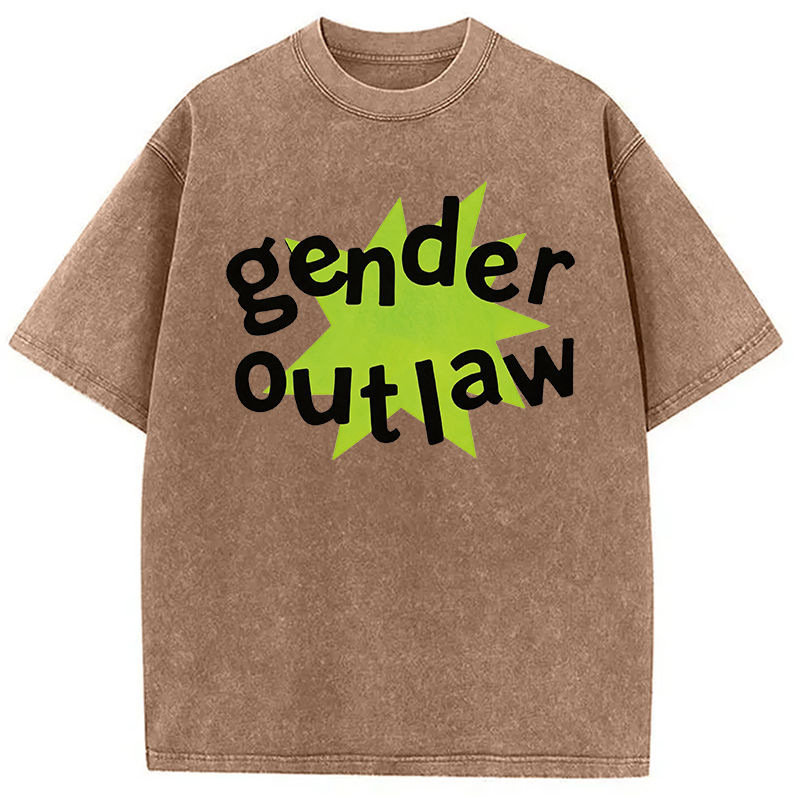 Modecanvas Gender Outlaw DTG Printing Washed T-Shirt