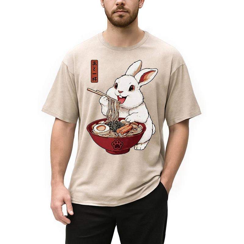 Modecanvas One More Bowl DTG Printing Washed T-Shirt