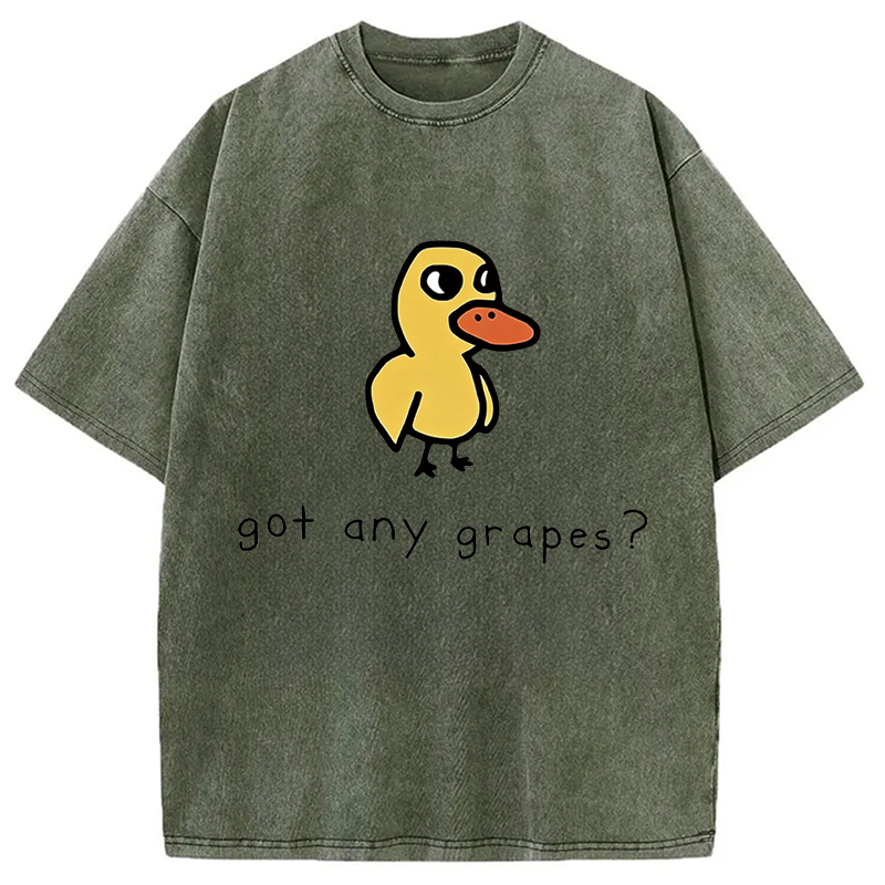 Modecanvas Got Any Grapes? DTG Printing Washed T-Shirt