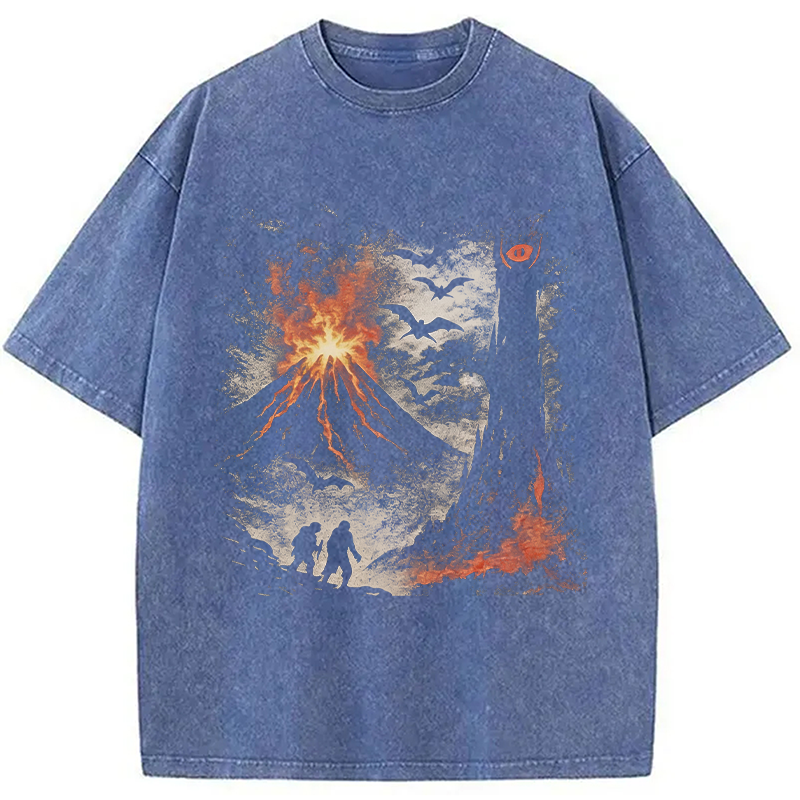 Modecanvas The Dark Lands DTG Printing Washed T-Shirt-modecanvas