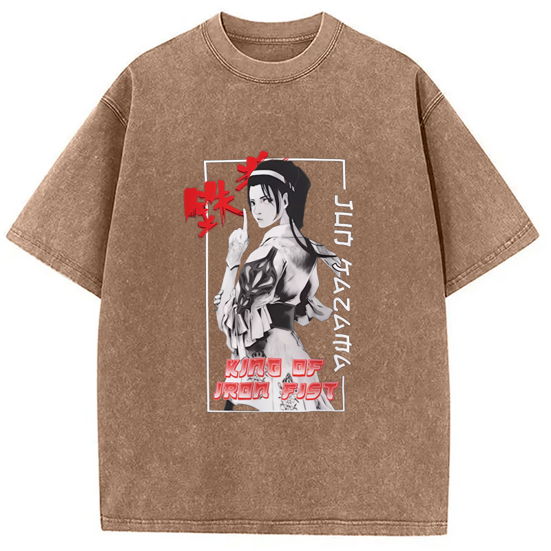 Modecanvas TEKKEN Jun Kazama Washed T-Shirt