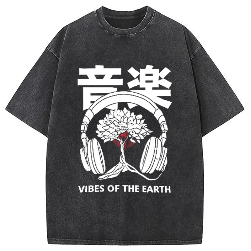 Modecanvas Music DJ Hip Hop Washed T-Shirt