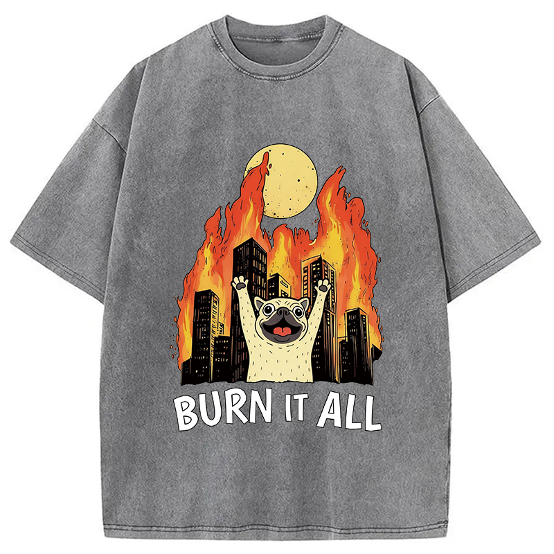 Modecanvas Burn It All DTG Printing Washed T-Shirt