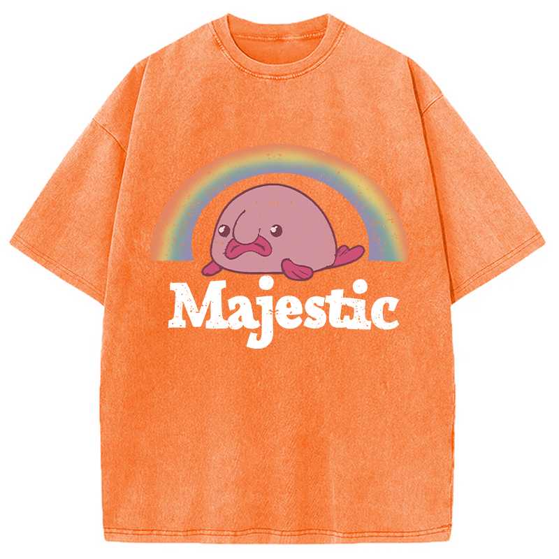 Modecanvas Majestic Blobfish DTG Printing Washed T-Shirt