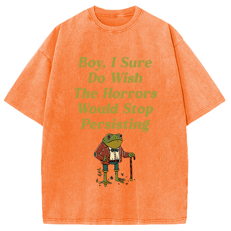 Modecanvas Horrors Are Still Persisting DTG Printing Washed T-Shirt