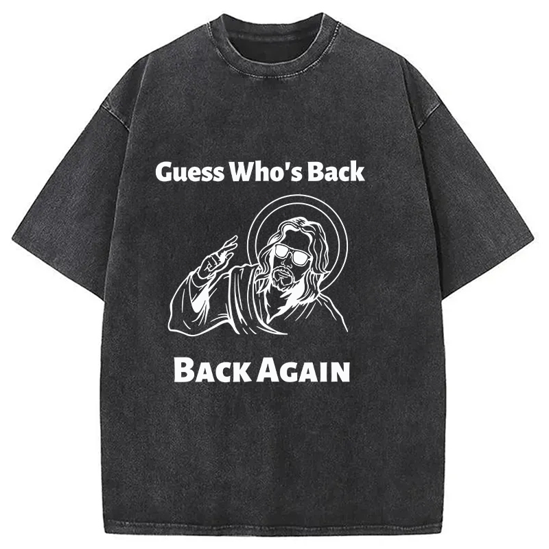 Modecanvas Funny Easter Jesus DTG Printing Washed T-Shirt