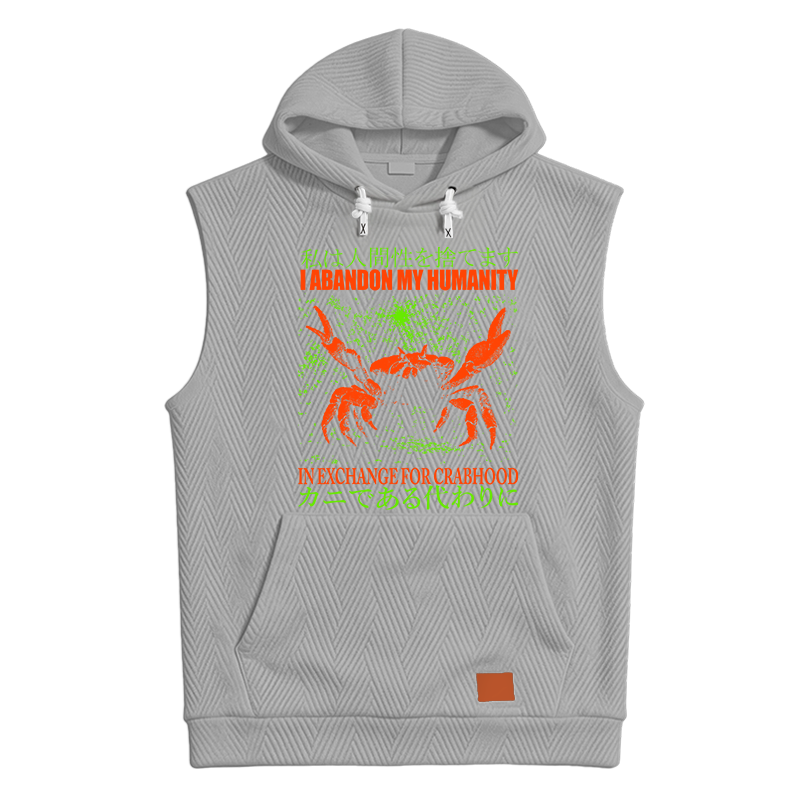 Modecanvas Vintage Japanese Crab Jokes Hooded Tank