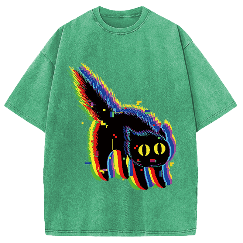 Modecanvas Technicat Glitch Washed T-Shirt-modecanvas