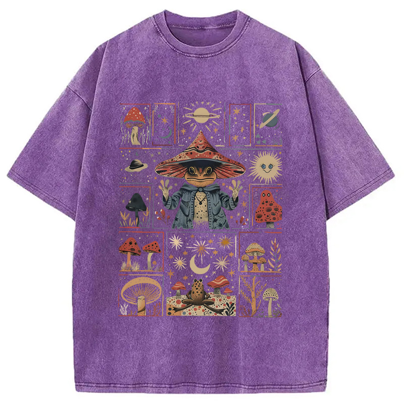Modecanvas Frog Wizard Washed T-Shirt