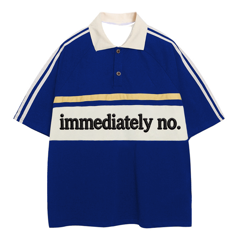 Modecanvas Immediately No Polo Embroidered T-Shirt