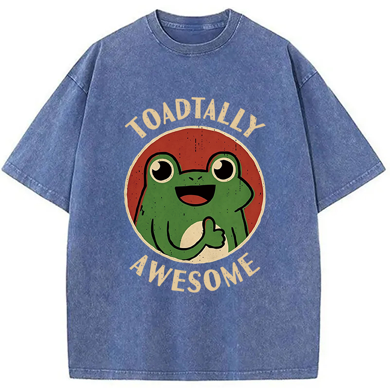 Modecanvas Toadtally Awesome DTG Printing Washed T-Shirt