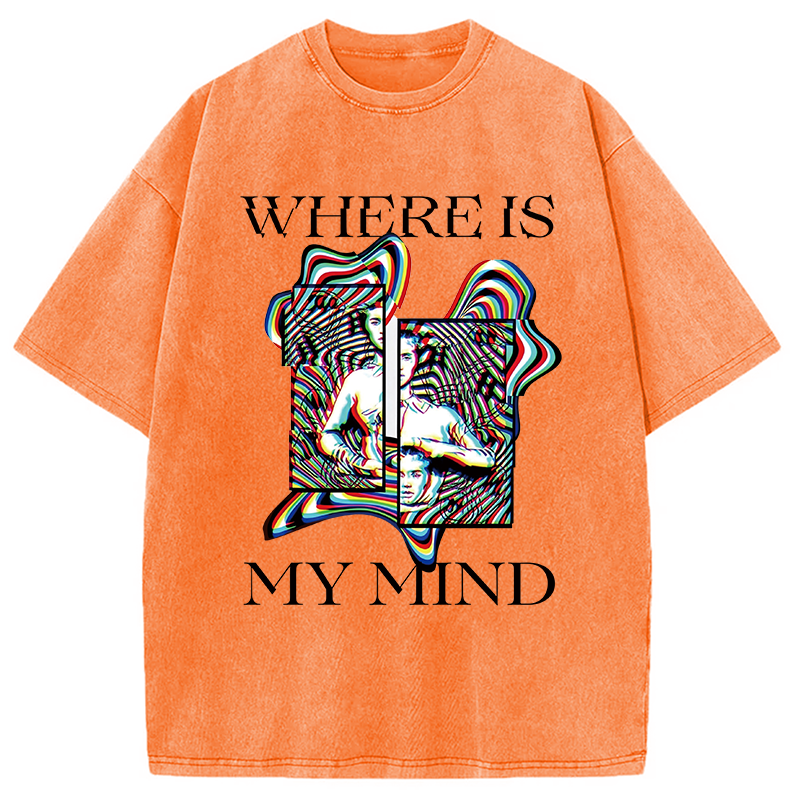 Modecanvas Psychedelic Rave Fashion DTG Printing Washed T-Shirt