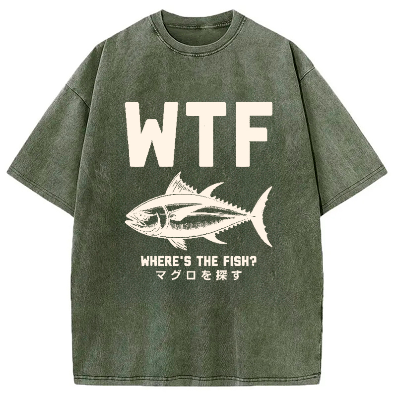 Modecanvas Finding Tuna Washed T-Shirt