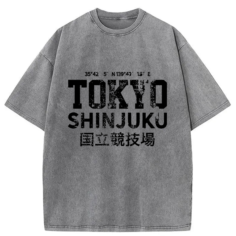 Modecanvas Tokyo Shinjuku Washed T-Shirt