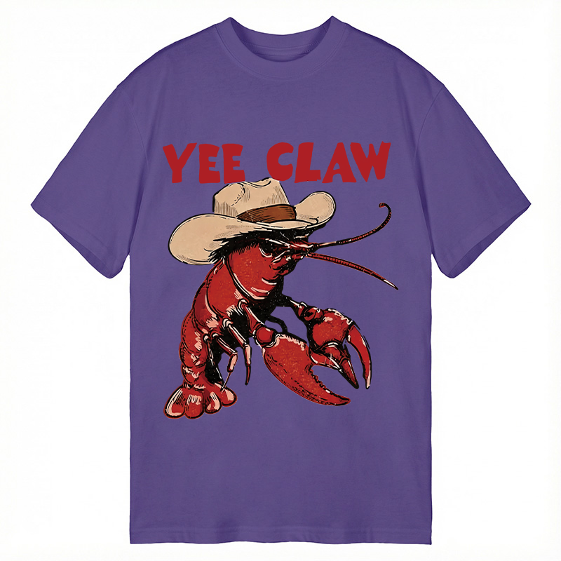 Modecanvas Lobster Cowboy DTG Printing Classic T-Shirt-modecanvas