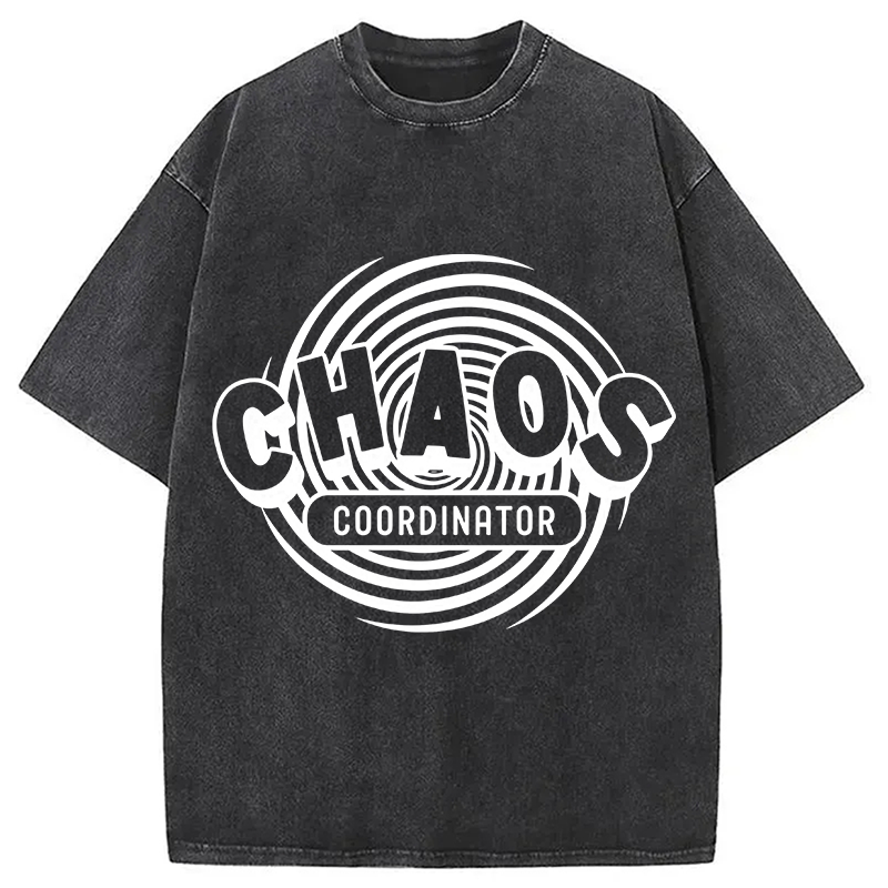 Modecanvas Chaos Coordinator DTG Printing Washed T-Shirt