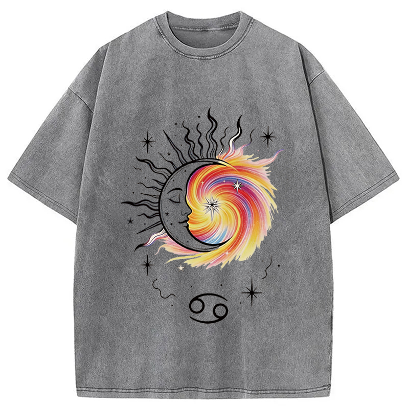 Modecanvas Balance Of Light And Soul? DTG Printing Washed T-Shirt