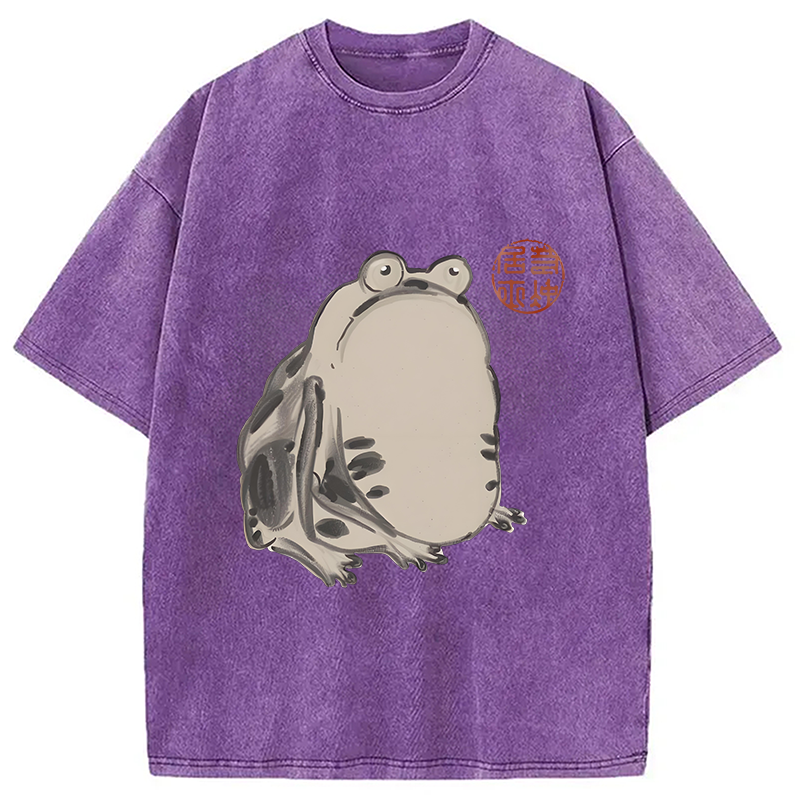 Modecanvas Sai Chu-fu Frog Washed T-Shirt