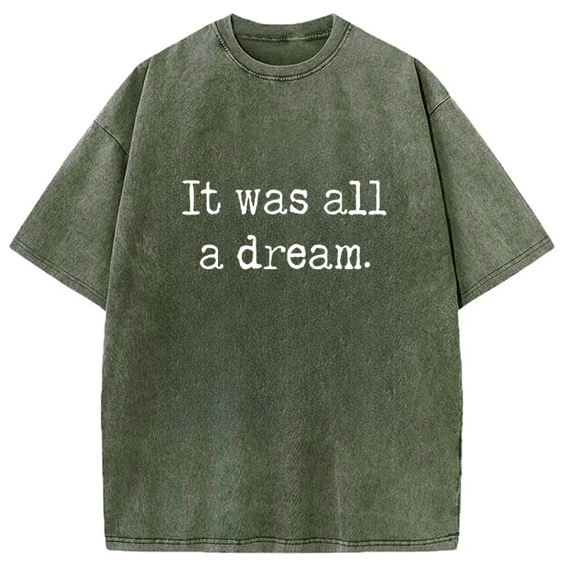 Modecanvas It Was A Dream Washed T-Shirt