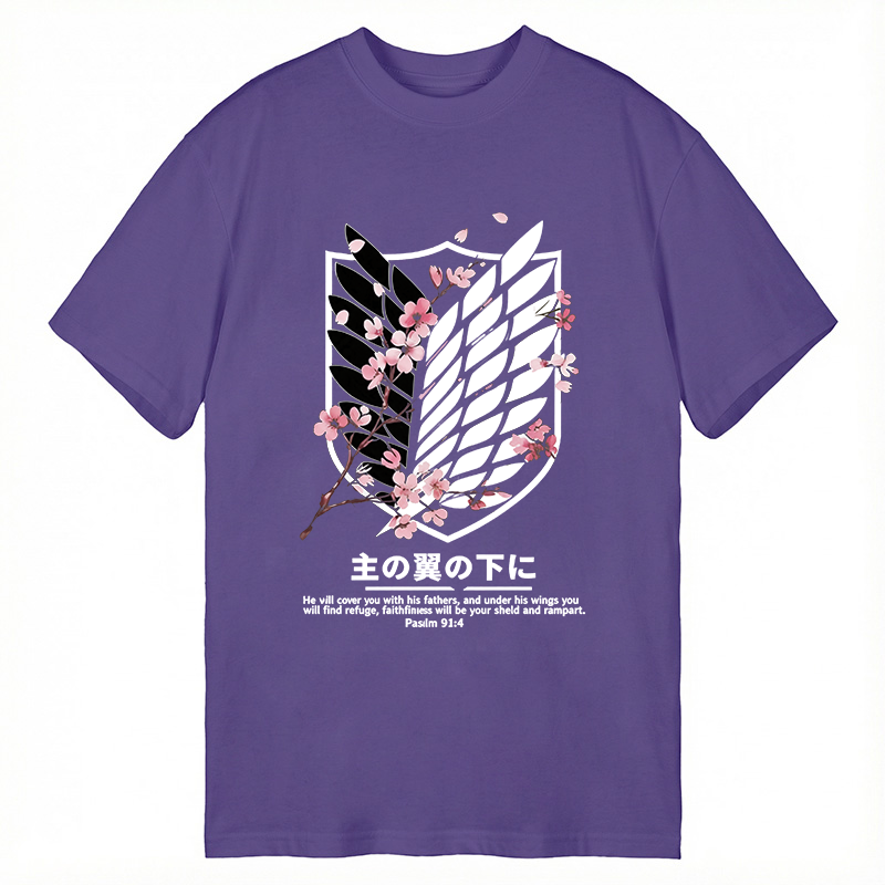 Modecanvas Under His Wings DTG Printing Classic T-Shirt-modecanvas