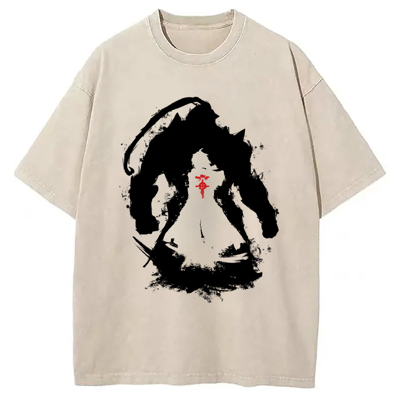 Modecanvas Elric Brothers - FMA Washed T-Shirt