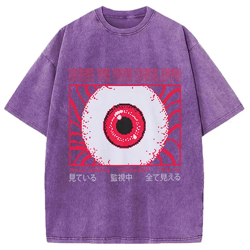 Modecanvas Under Surveillance DTG Printing Washed T-Shirt