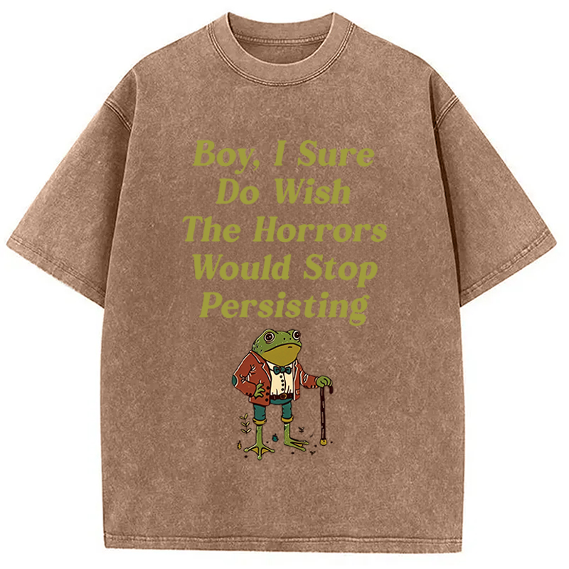 Modecanvas Horrors Are Still Persisting DTG Printing Washed T-Shirt