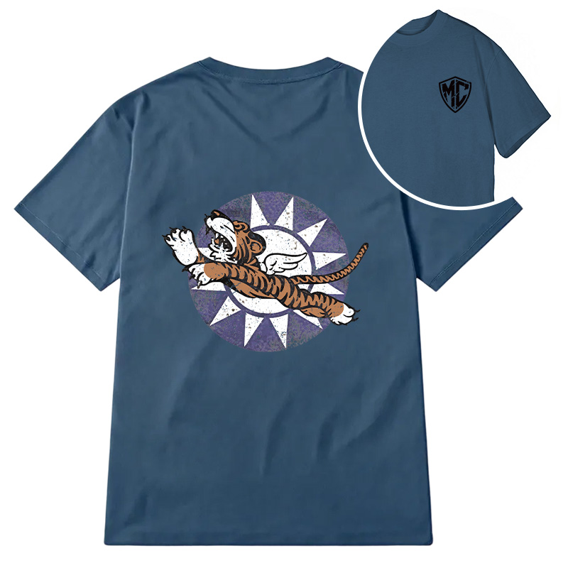 Modecanvas Flying Tigers DTG Printing Back Classic T-Shirt
