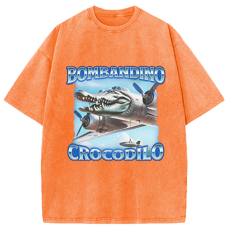 Modecanvas Bombandino Crocodilo Washed T-Shirt