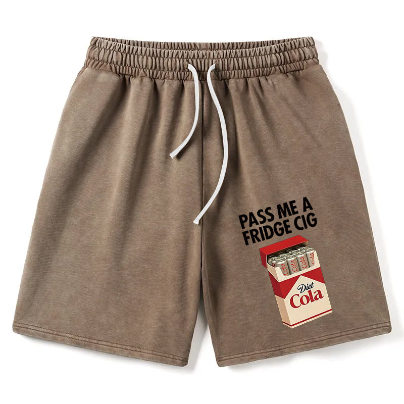 Modecanvas I Need A Diet Cola Washed Short