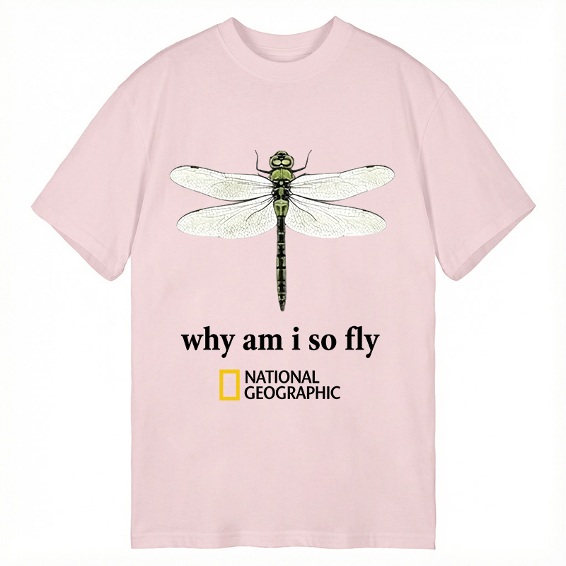Modecanvas National Geographic Dragonfly DTG Printing Classic T-Shirt-modecanvas