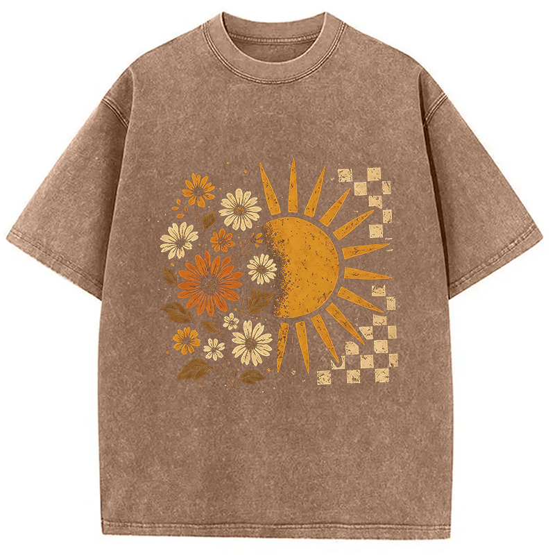 Modecanvas Spring Vacation DTG Printing Washed T-Shirt