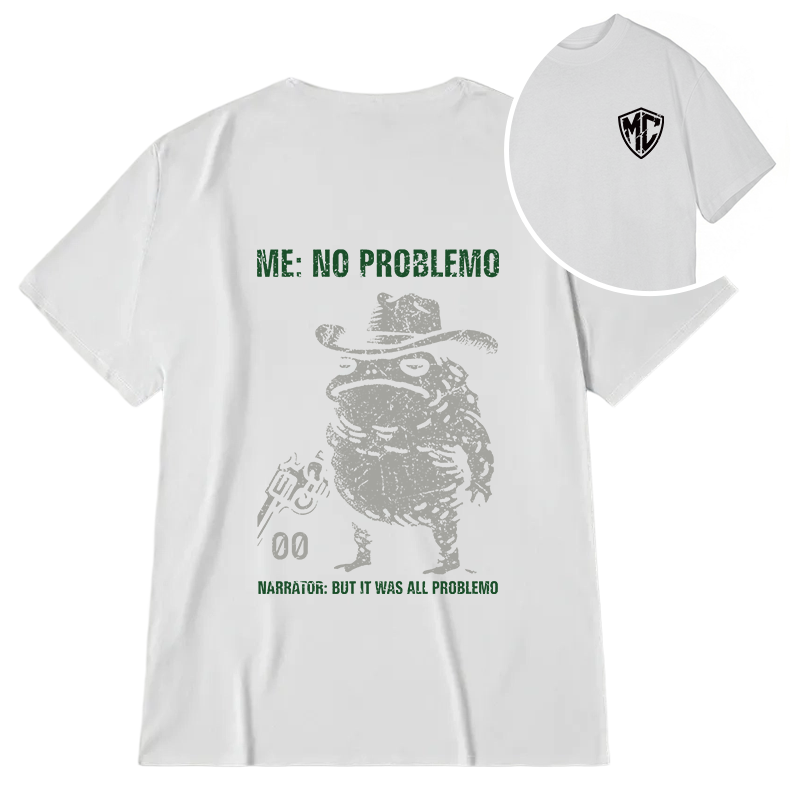 Modecanvas No Problemo Frog DTG Printing Back Classic T-Shirt