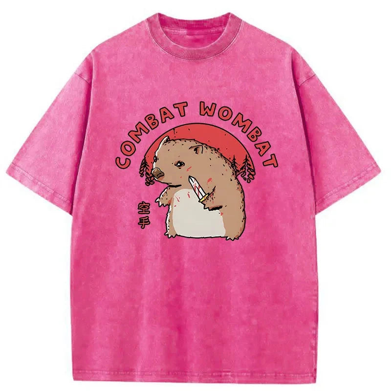 Modecanvas Combat Wombat Japan Washed T-Shirt