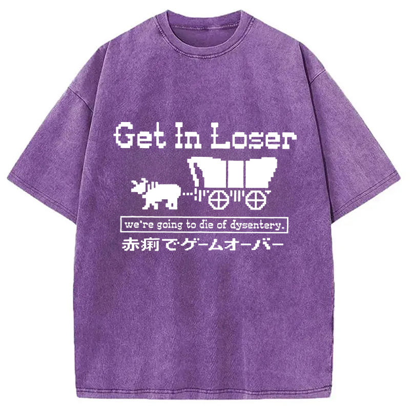 Modecanvas Died Of Dysentery Washed T-Shirt