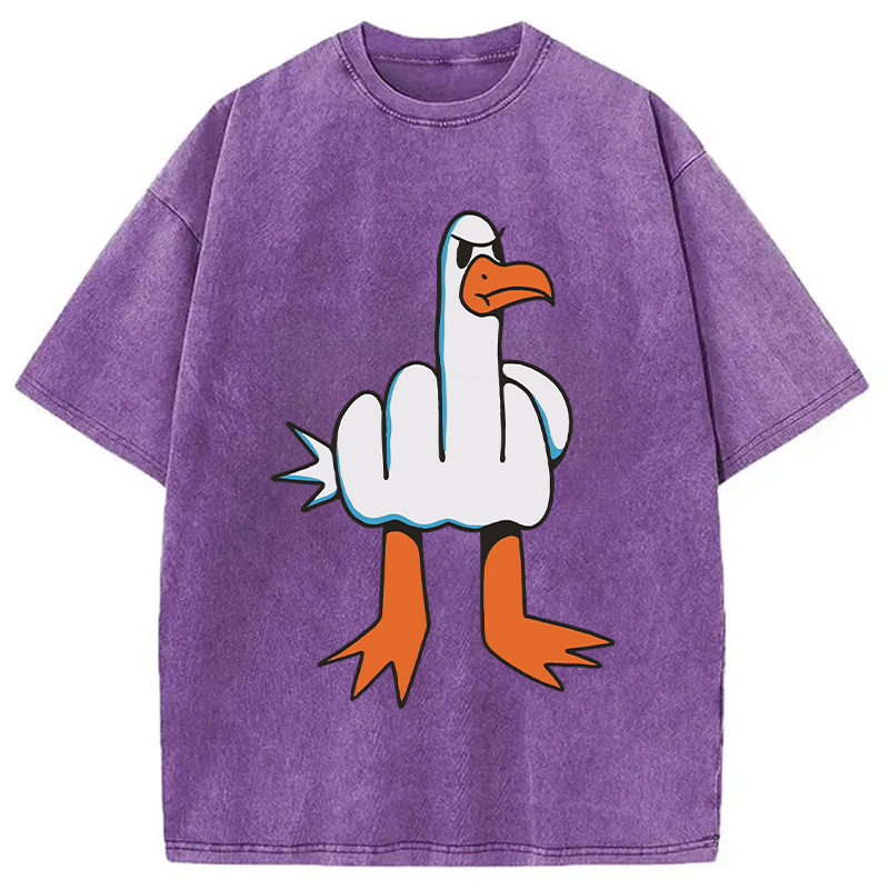 Modecanvas Rude Seagull Washed T-Shirt