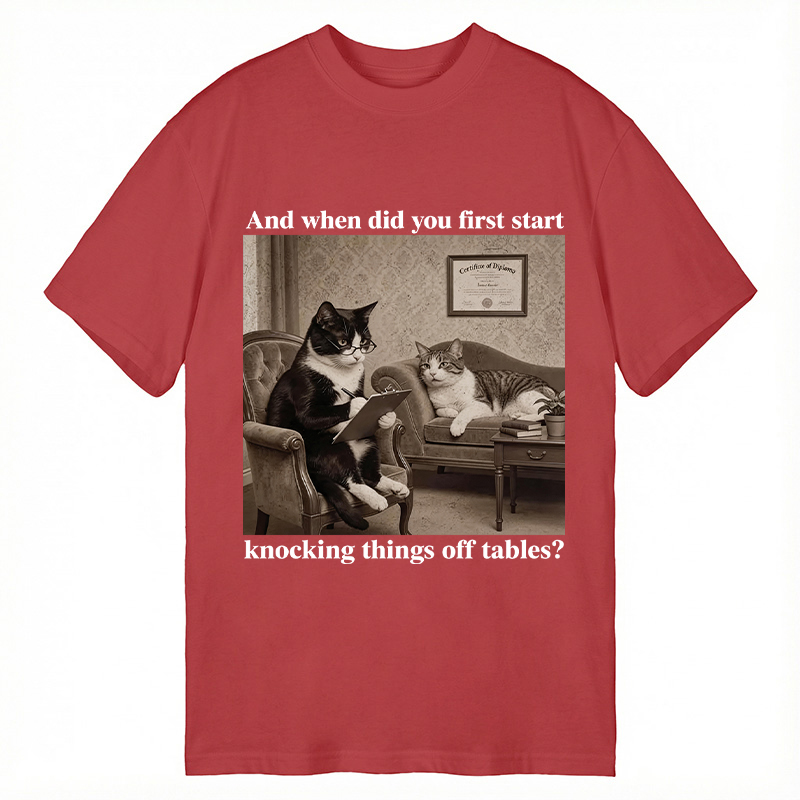 Modecanvas Sarcastic Cat DTG Printing Classic T-Shirt