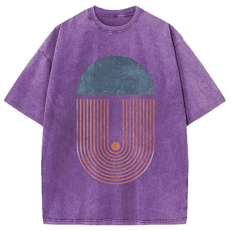 Modecanvas Abstract Art Washed T-Shirt