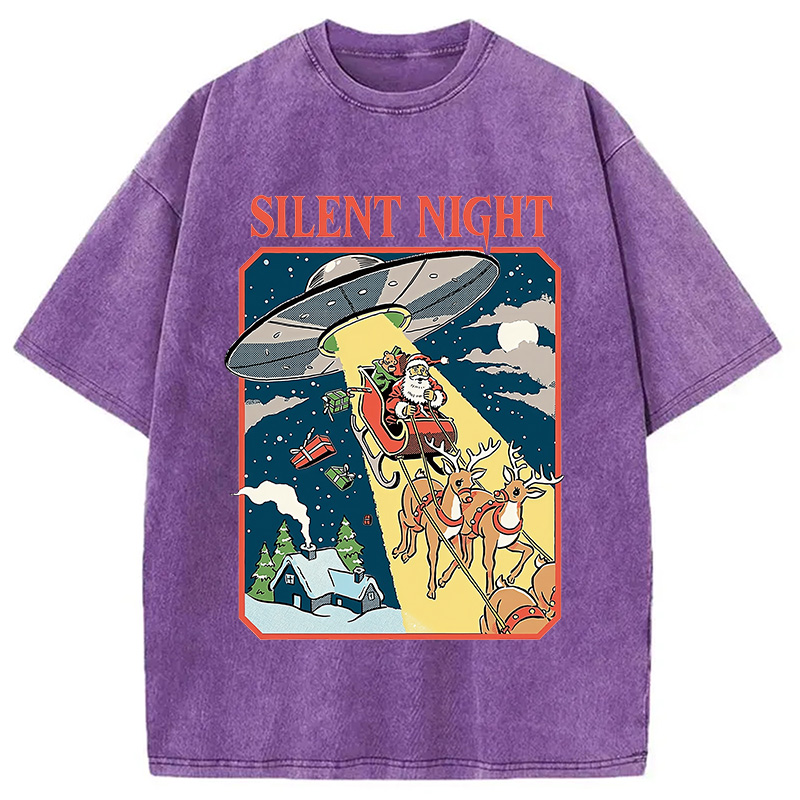 Modecanvas Silent Night Washed T-Shirt