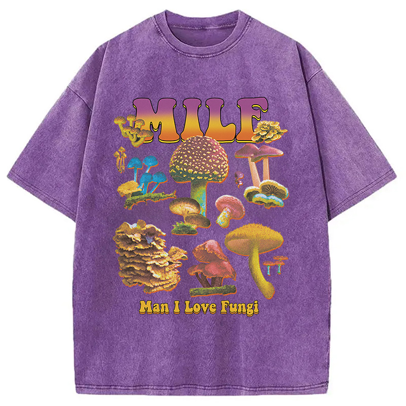 Modecanvas MILF Fungi Washed T-Shirt