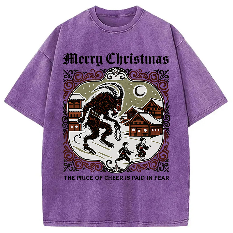 Modecanvas The Price of Cheer is Paid in Fear Washed T-Shirt