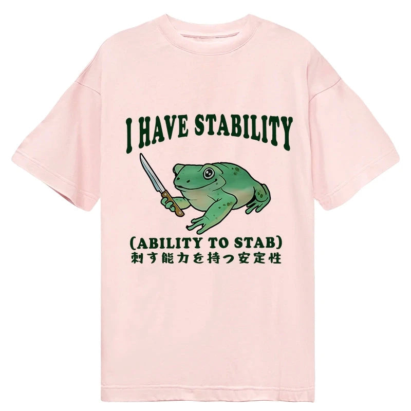 Modecanvas Mentally Stable Assassin Frog DTG Printing Classic T-Shirt-modecanvas