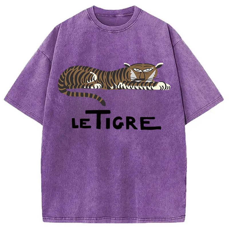 Modecanvas Le Tigre Washed T-Shirt