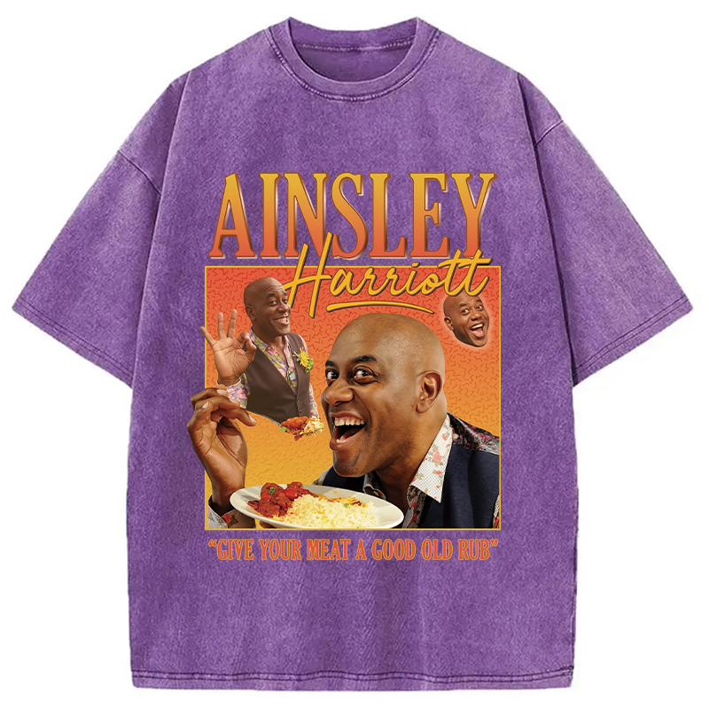 Modecanvas Ainsley Harriott Homage Washed T-Shirt