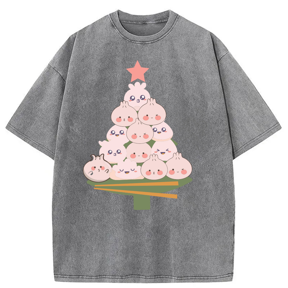 Modecanvas Bao Christmas Washed T-Shirt