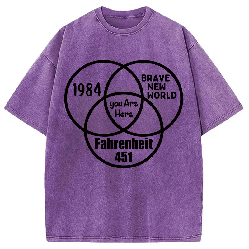 Modecanvas Multidimensional Thinking Washed T-Shirt