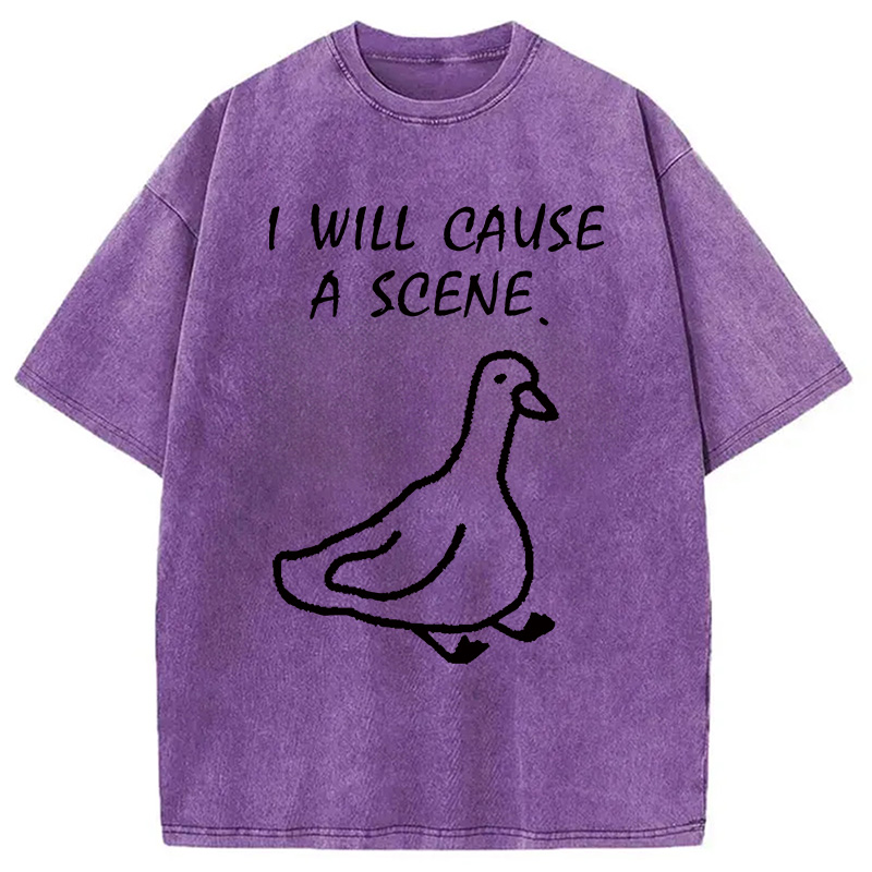 Modecanvas Stupid Goose Washed T-Shirt