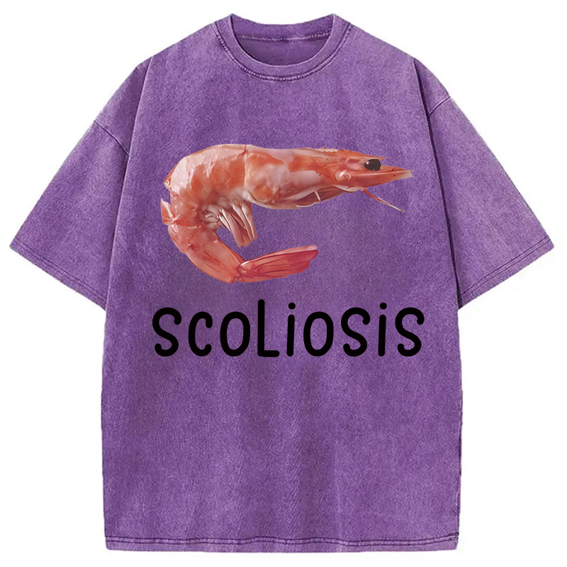 Modecanvas Scoliosis Washed T-Shirt