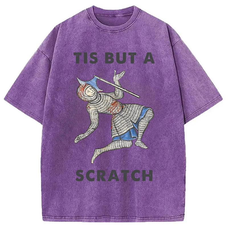 Modecanvas Funny Medieval Washed T-Shirt