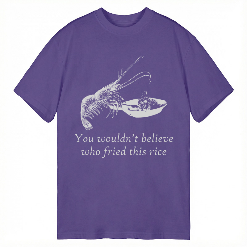 Modecanvas Shrimp Fried Rice DTG Printing Classic T-Shirt-modecanvas